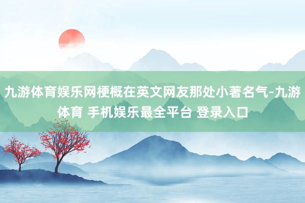 九游体育娱乐网梗概在英文网友那处小著名气-九游体育 手机娱乐最全平台 登录入口